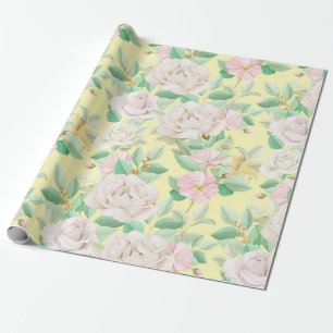Floral pattern wrapping paper