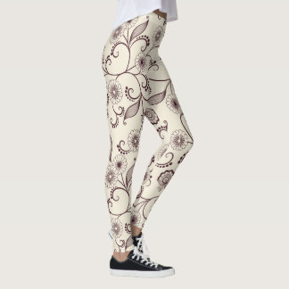Floral Patterned Leggings 