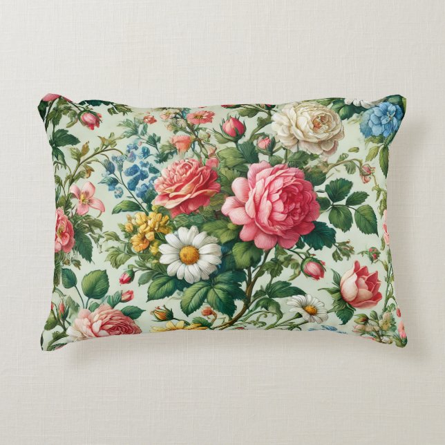 Floral Patterns Decorative Cushion (Front)