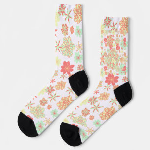 Floral patterns socks