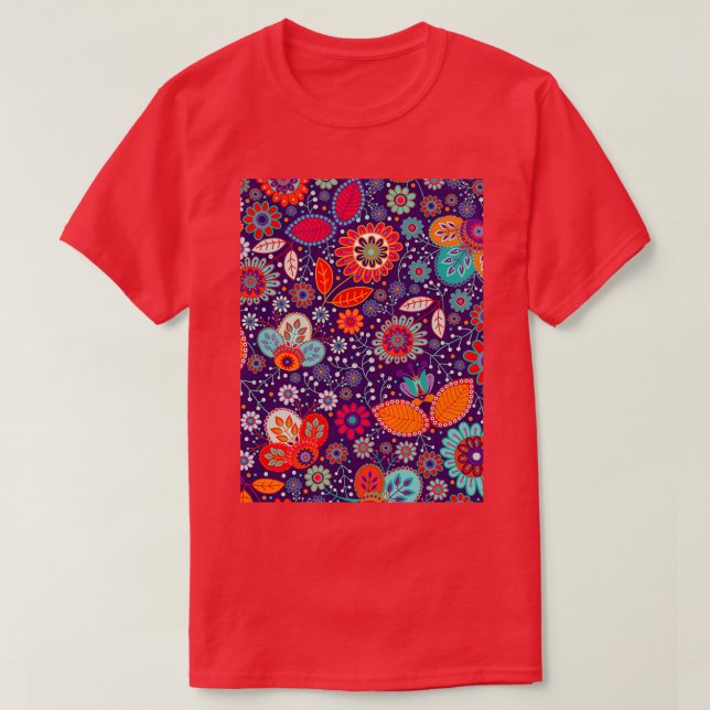 Floral patterns T-Shirt (Design Front)