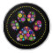 Floral Paw Print Ceramic Drawer Knob
