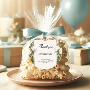 Floral Pearls and Prosecco Bridal Shower Favour Ta Tags