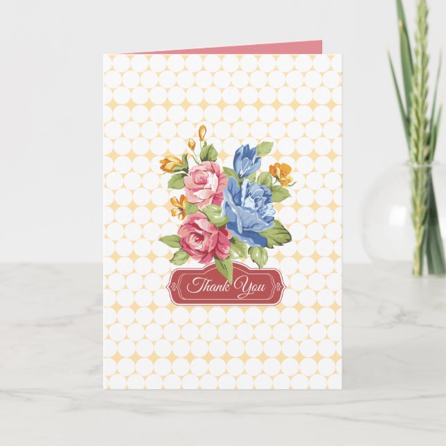 Floral & Pearls Thank You (Front)