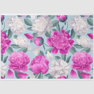 Floral Peony Peonies Flowers Pattern Decoupage Tissue Paper