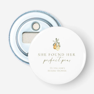 Floral perfect pear bridal shower bottle opener