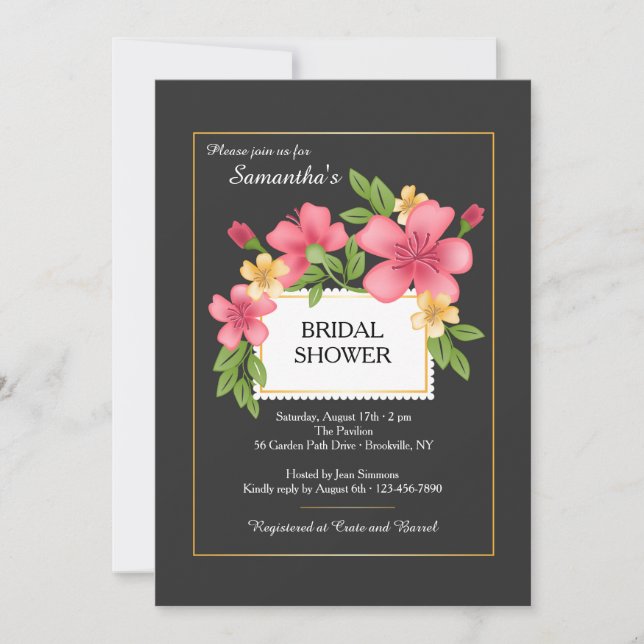 Floral Perfection Invitation (Front)