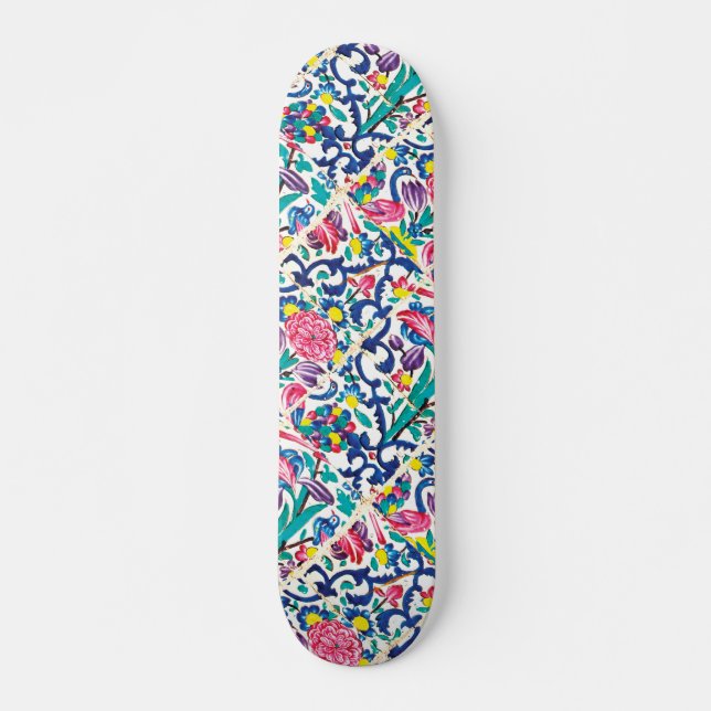 Floral persian Garden Skateboard (Front)