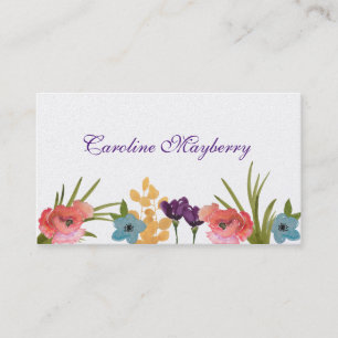 Floral Personal Visiting Card