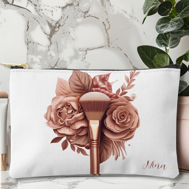 Floral Personalised  Accessory Pouch (Creator Uploaded)
