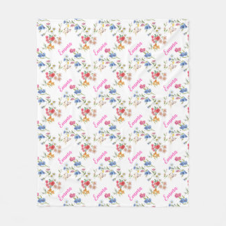 Floral Personalised Blanket 