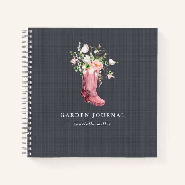 Floral Personalised Gardening Journal (Front)