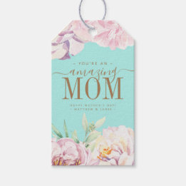 Floral Personalised Mother's Day Card Gift Tags