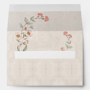 Floral Personalised Name Pretty Envelope