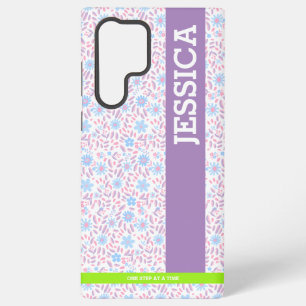 Floral Personalised Name Samsung Case