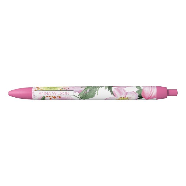 Floral Personalised pen (Front)