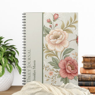 Floral Personalised Planner Journal/Notebook Notebook