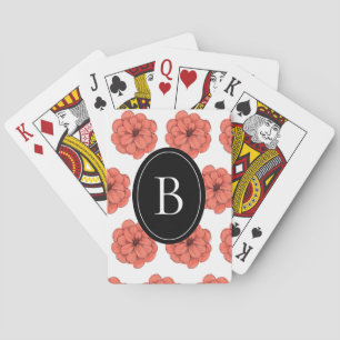 Floral Personalised Playing Cards