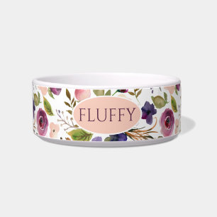 Floral Pet Bowl