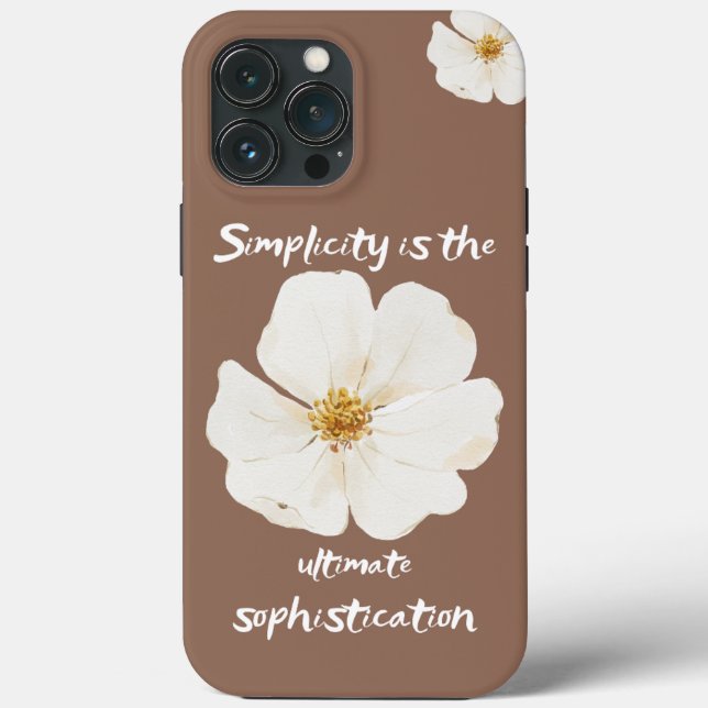 Floral Phone Case With The Elegance of Simplicity (Back)