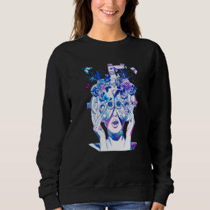 Floral Phoropter Optometrist Eye Anatomy Ophthalmo Sweatshirt