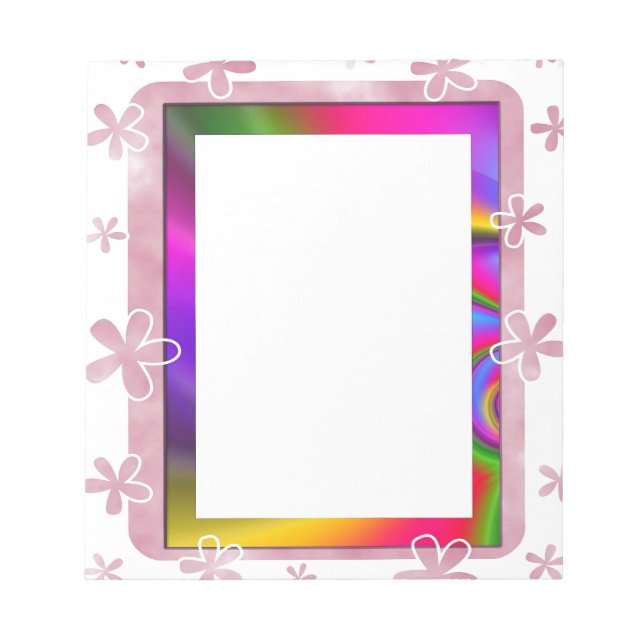 FLORAL PHOTO FRAME NOTEPAD (Front)