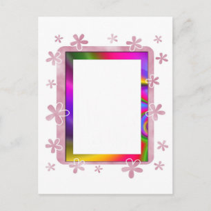FLORAL PHOTO FRAME POSTCARD