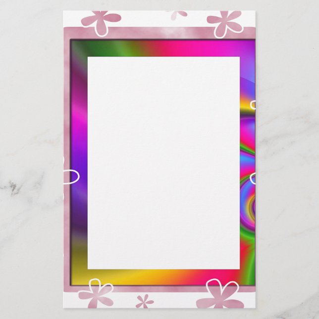 FLORAL PHOTO FRAME STATIONERY (Front)