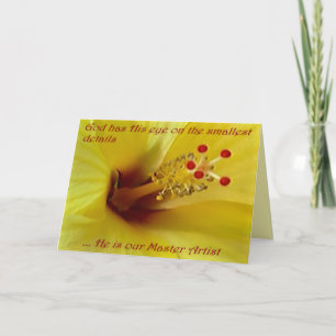 "Floral Photo" Inspirational Greeting Card
