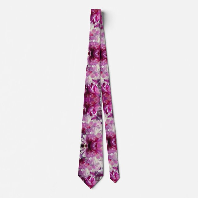 Floral Photo Pattern  Tie (Front)