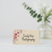 Floral Photography Business Card (Standing Front)