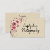 Floral Photography Business Card (Front/Back)