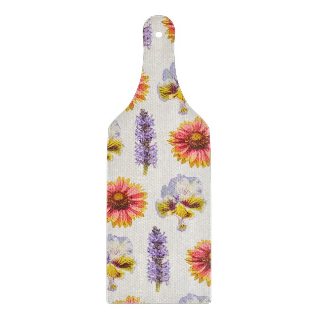 Floral Pillow Cutting Board (Front)