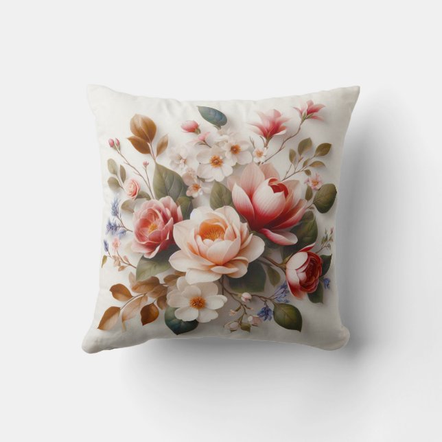  Floral Pillow Design bed,sofa,car Pillow (Back)