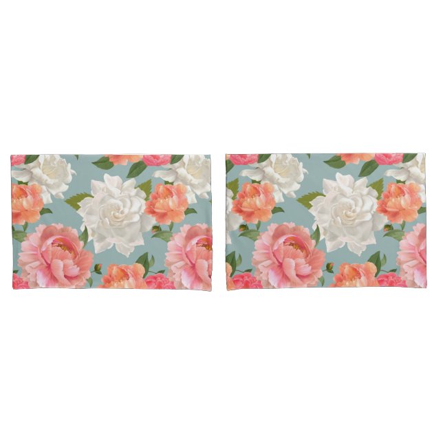 Floral Pillowcase (Front-Set)