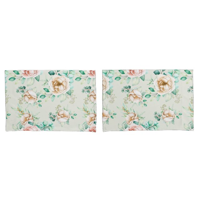 Floral Pillowcase (Front-Set)