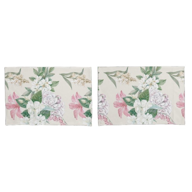 Floral Pillowcase (Front-Set)