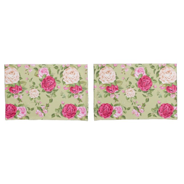 Floral Pillowcase (Front-Set)
