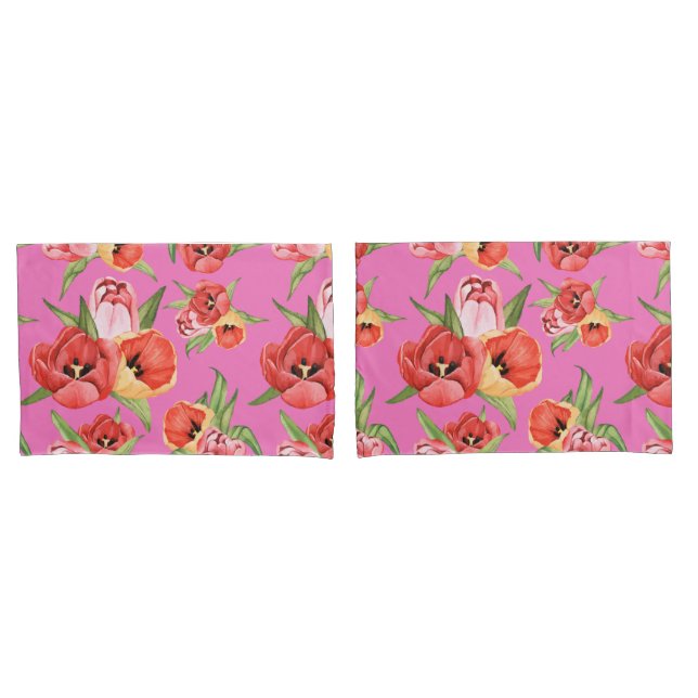 Floral Pillowcase (Front-Set)