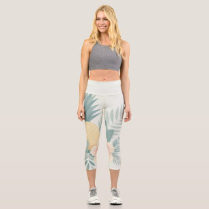 Floral Pineapple & Hawaiian Capri Leggings