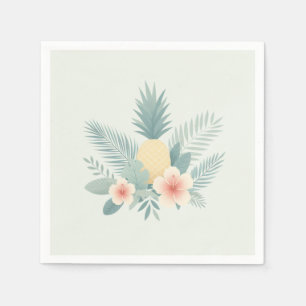 Floral Pineapple & Hawaiian Napkin