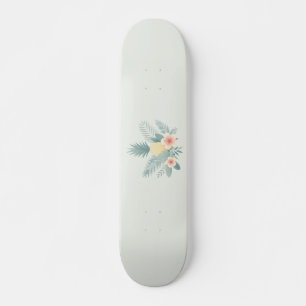 Floral Pineapple & Hawaiian Skateboard