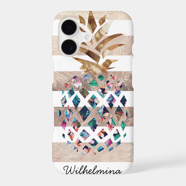 Floral Pineapple Monogram (Back)