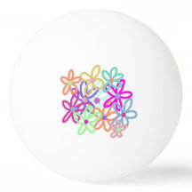 Floral Ping Pong ball