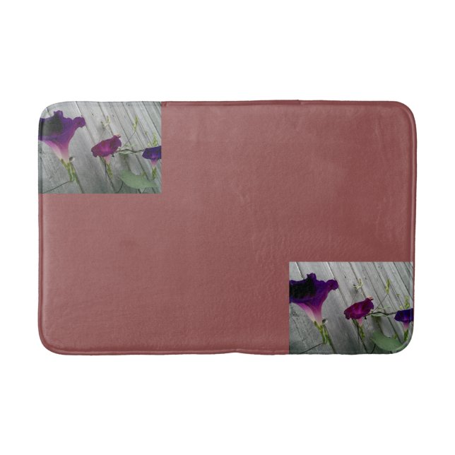 Floral Pink Bath Mat (Front)