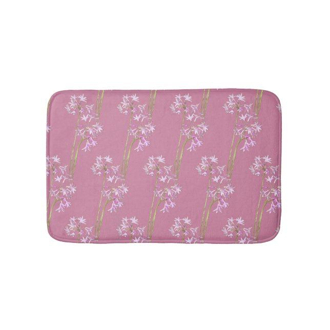 Floral Pink,  Bath Mat (Front)