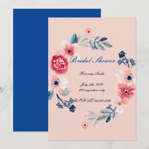 FLORAL PINK BRIDAL SHOWER INVITATION