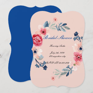 FLORAL PINK BRIDAL SHOWER INVITATION