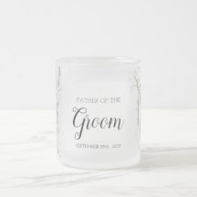 Floral Pink Delicate Wedding Father of Groom Mug