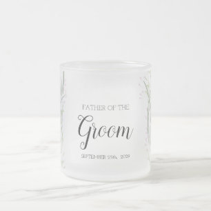 Floral Pink Delicate Wedding Father of Groom Mug